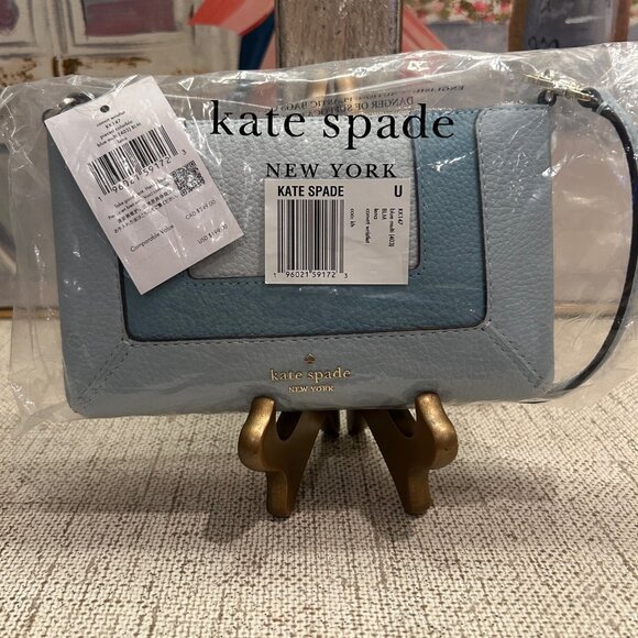 Kate Spade Lena Leather Convertible Wristlet in Multi-Blue - Picture 9 of 9